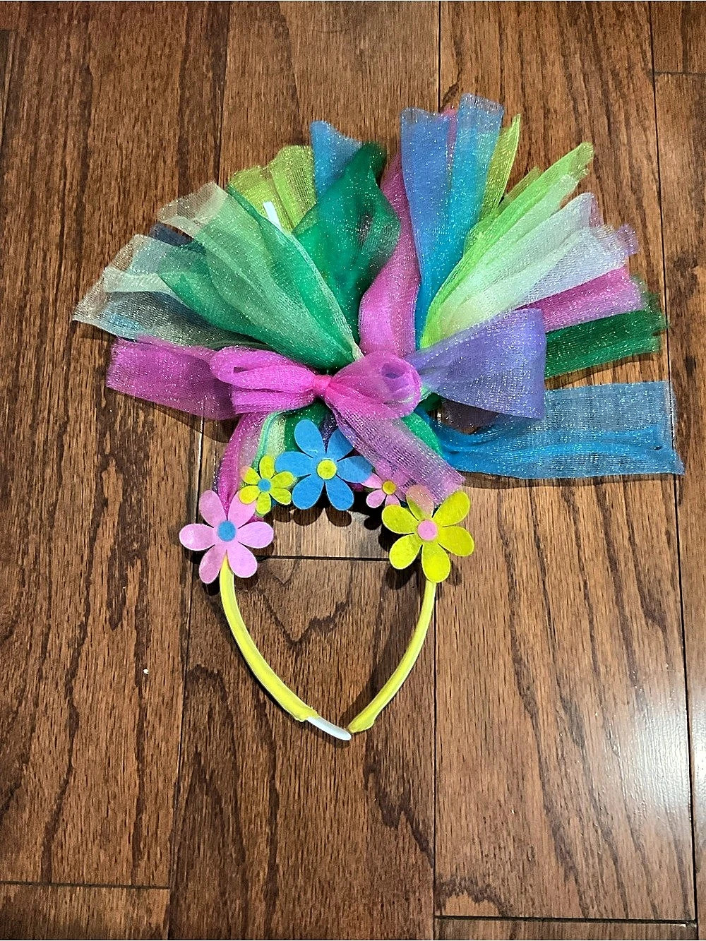 Colorful Floral Bow Headband